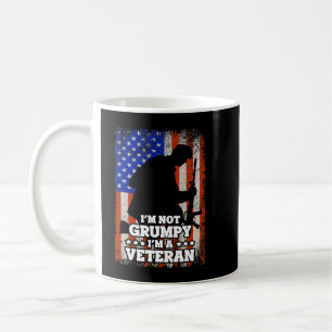 Mug Drapeau américain Je ne suis pas grincheux Je suis