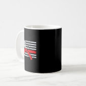 Mug Drapeau Américain Karaté Cadeau Tae Kwon Do Combat (Devant gauche)