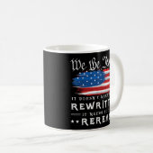 Mug Drapeau américain La constitution des États-Unis d (Devant droit)