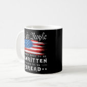 Mug Drapeau américain La constitution des États-Unis d (Devant gauche)