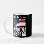 Mug Drapeau américain La constitution des États-Unis d (Gauche)