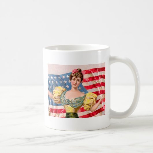 Mug Drapeau américain Lady Liberty Independence (Droite)