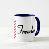 Mug Drapeau américain - Liberté ! (Devant droit)