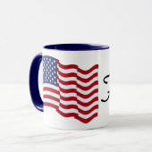 Mug Drapeau américain - Liberté ! (Devant gauche)