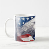 Mug Drapeau américain Liberté Aigle Motivationnel Insp (Gauche)