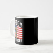Mug Drapeau américain Liberté Soldat Mem (Devant gauche)