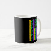 Mug Drapeau américain Mardi Gras Costume Mardi Gras Cr (Devant droit)