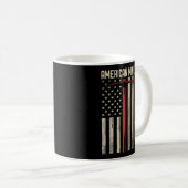 Mug Drapeau Américain Miner Usa Pour Un Mineur De Char (Devant droit)