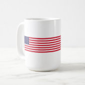 Mug Drapeau américain moderne étoiles 4 juillet (Devant gauche)