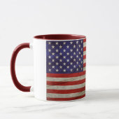 Mug Drapeau américain patiné (Gauche)