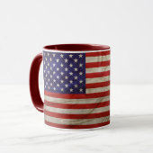Mug Drapeau américain patiné (Devant gauche)