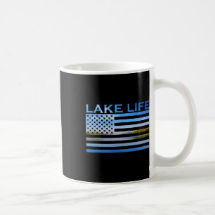 Mug Drapeau Américain Patriot Pêche Au Lac Ceci Est