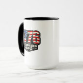 Mug Drapeau américain patriote 1776 sans explication n (Devant gauche)