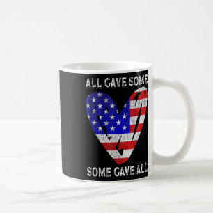 Mug Drapeau américain Patriotic Heart Forces armées