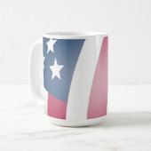 Mug Drapeau américain patriotique Cool étoiles et rayu (Devant gauche)