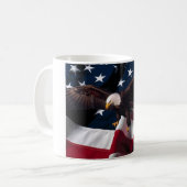Mug Drapeau américain patriotique d'Eagle (Devant gauche)