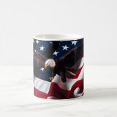 Mug Drapeau américain patriotique d'Eagle (Centre)