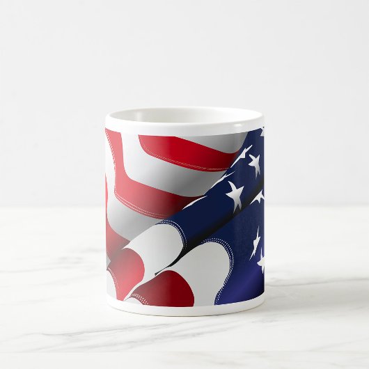 Mug Drapeau américain patriotique Design étoiles et ra