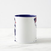 Mug Drapeau américain patriotique et feu d'artifice ga (Centre)