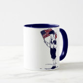 Mug Drapeau américain patriotique et feu d'artifice ga (Devant droit)