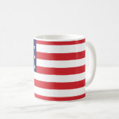 Mug Drapeau américain patriotique étoiles et rayures (Devant droit)