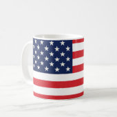 Mug Drapeau américain patriotique étoiles et rayures (Devant gauche)