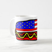 Mug Drapeau américain patriotique Hot Dog (Devant gauche)