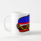 Mug Drapeau américain patriotique Hot Dog (Gauche)