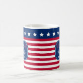 Mug Drapeau américain patriotique Joyeux 4 juillet Nom (Centre)