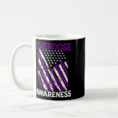 Mug Drapeau américain patriotique overdose Opioïde ove (Gauche)