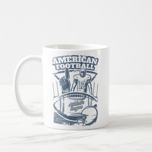 Mug Drapeau américain patriotique papa de baseball 202 (Gauche)