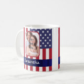 Mug Drapeau américain patriotique personnalisé (Devant gauche)