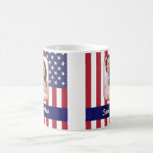 Mug Drapeau américain patriotique personnalisé (Centre)