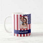 Mug Drapeau américain patriotique personnalisé (Gauche)
