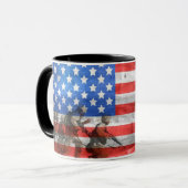 Mug Drapeau américain patriotique Statue de la Liberté (Devant gauche)