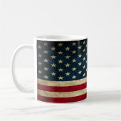 Mug Drapeau américain patriotique vintage (Gauche)