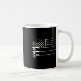 Mug Drapeau américain Pêche truite rod Patriot Hommes