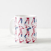 Mug Drapeau américain personnalisé du meilleur grand a (Devant gauche)