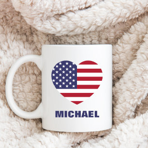 Mug Drapeau américain personnalisé ou votre image et n