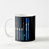 Mug Drapeau américain Poisson Pêcheur Pêcheur Drôle B  (Gauche)