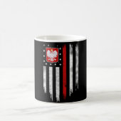 Mug Drapeau américain polonais Combo Pologne Usa Polsk (Centre)