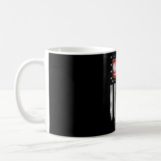 Mug Drapeau américain polonais Combo Pologne Usa Polsk (Gauche)