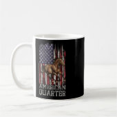 Mug Drapeau américain Quartier américain Cheval Lover1 (Gauche)