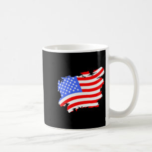 Mug Drapeau américain rétro vintage en détresse pour l
