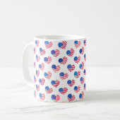 Mug Drapeau américain Rouge Blanc Bleu Étoiles Rayures (Devant gauche)
