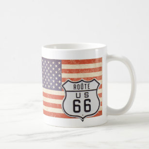 Mug Drapeau américain Route 66