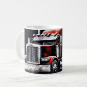 Mug Drapeau américain Semi-remorque (Devant gauche)