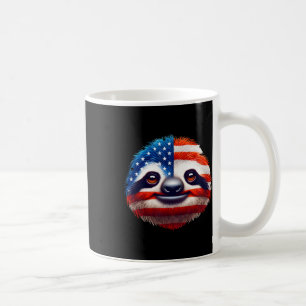 Mug Drapeau américain Sloth Lover 4 juillet patriotiqu