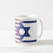 Mug Drapeau américain Stand With Israel (Devant droit)
