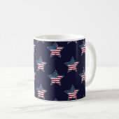 Mug Drapeau américain Star Bleu Étoiles et rayures (Devant droit)